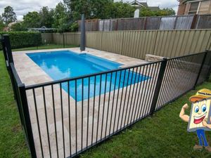 Aluminium flat top fencing