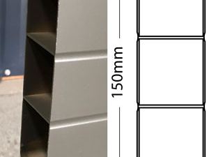 Aluminium retaining wall sleeper profile