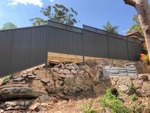 Colorbond Fence Panel with 300mm LOUVRE Inserts