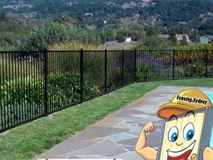 Aluminium flat top fencing