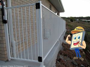 Aluminium flat top fencing