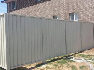 Colorbond fence, Moss Vale Sand, New Style profile, Liverpool