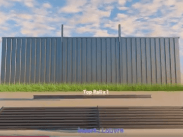 Construction detail of a Colorbond fence with a matching sheet height extension and top rail
