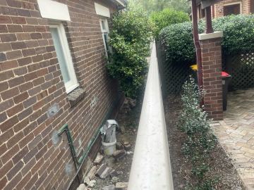 Installed Colorbond sheets forming a privacy boundary.