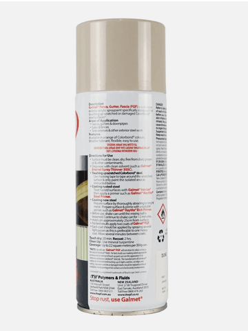 Close view of a Colorbond touch-up spray can