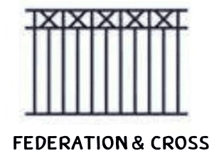 Drawing with cross braces between double rails above pickets.