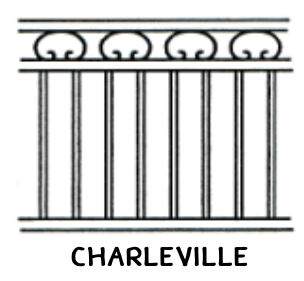 Charleville tubular fence panel