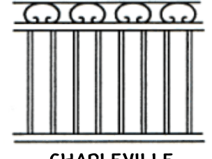 Charleville tubular fence panel