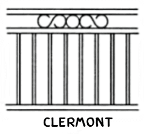 Clermont tubular fence panel