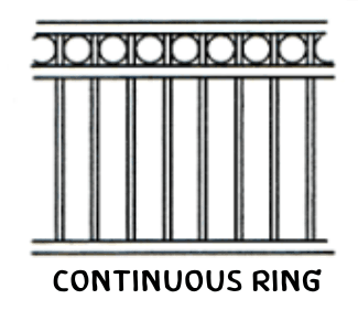Continuous Circle tubular fence panel