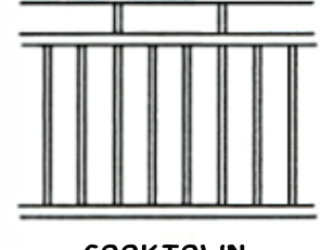 Cooktown tubular fence panel