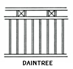 Daintree tubular fence panel