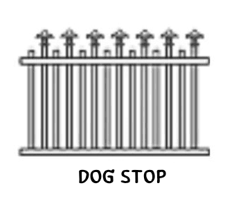 Dog Stop tubular fence panel