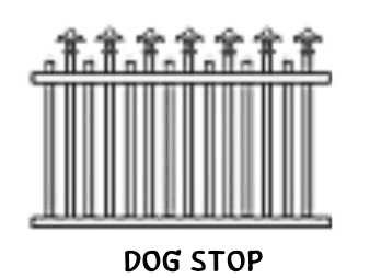 Dog Stop tubular fence panel