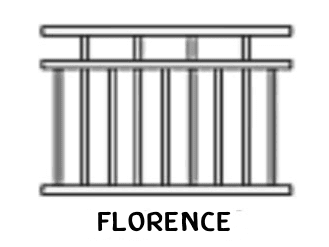 Florence tubular fence panel