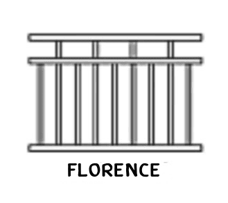 Florence tubular fence panel