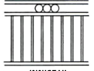 Innisfail tubular fence panel