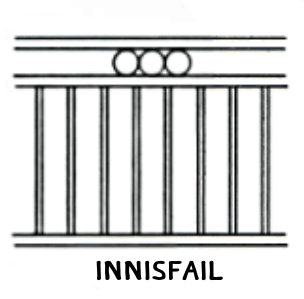 Innisfail tubular fence panel