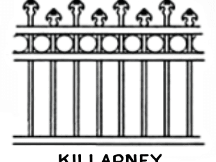Killarney tubular fence panel