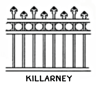 Killarney tubular fence panel