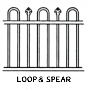 Loop & Spear tubular fence panel