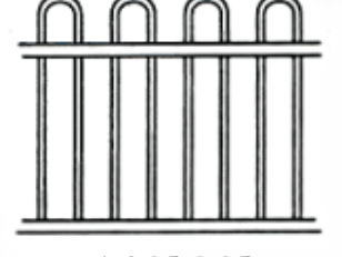 Loop Top tubular fence panel