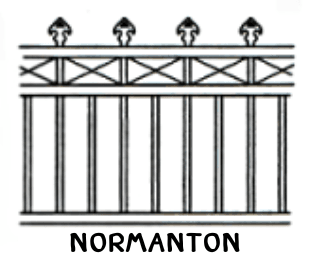 Normanton tubular fence panel