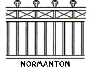 Normanton tubular fence panel