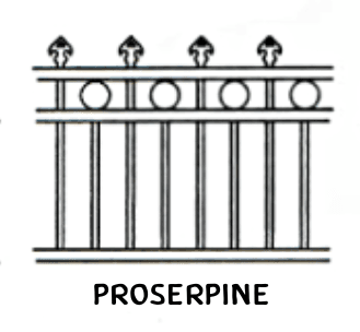 Proserpine tubular fence panel