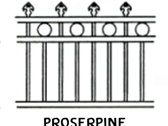 Proserpine tubular fence panel