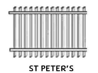 St Peter's tubular fence panel