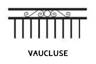 Vaucluse tubular fence panel