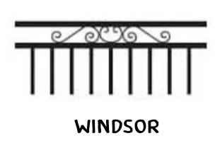 Windsor tubular fence panel