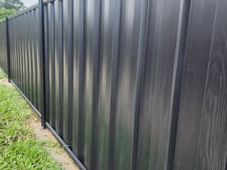 Close view of Black Ash woodgrain steel ribs and grain